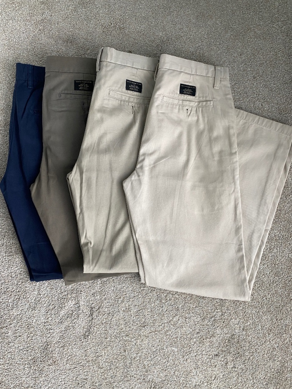 Banana Republic Gavin & H&M LOGG Khakis Navy Straight Pants Chinos LOT 30 31 32